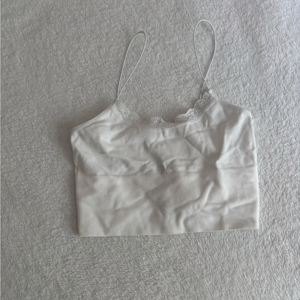 Glassons White Lace Cami tank Top
